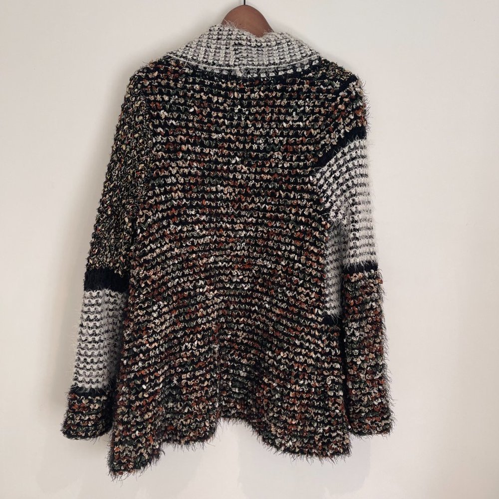 Desigual Women Wrap Cardigan Sweater Multi Print Size S - Picture 2 of 3